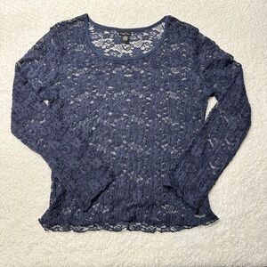 Rue21 Sheer Floral Shirt Size XL